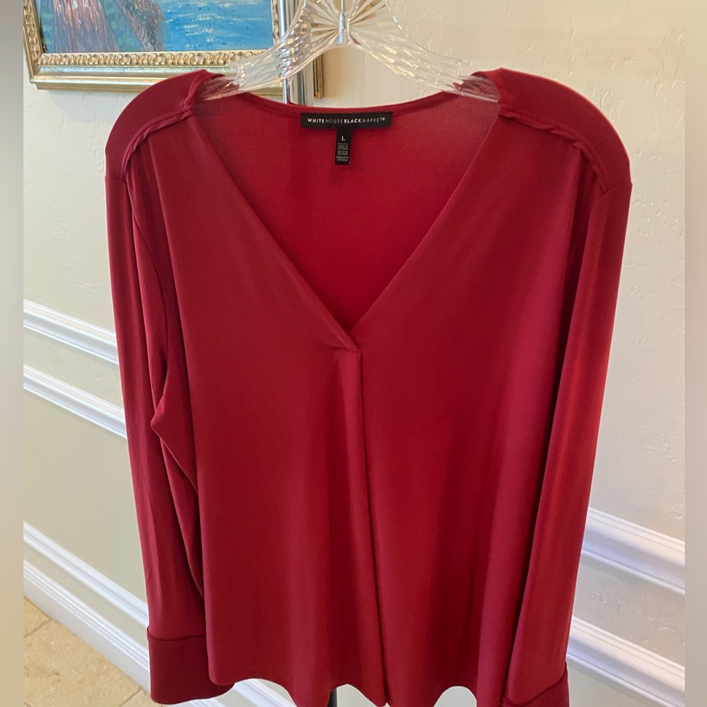White Blaxk women’s large blouse